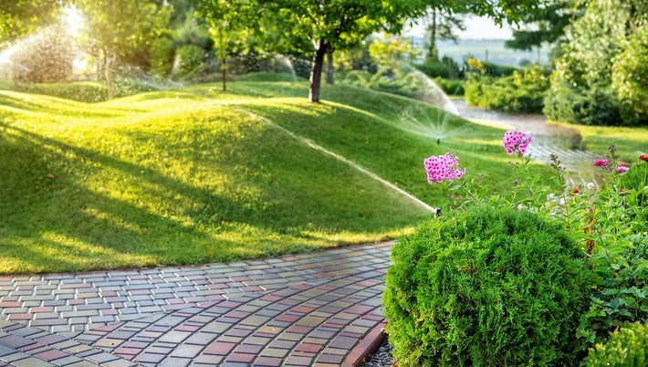 Drip irrigation system installed for efficient water use in Miami landscape beds