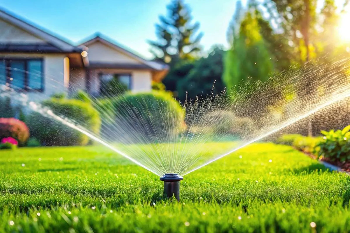 Professional irrigation system installation for residential lawn in Miami