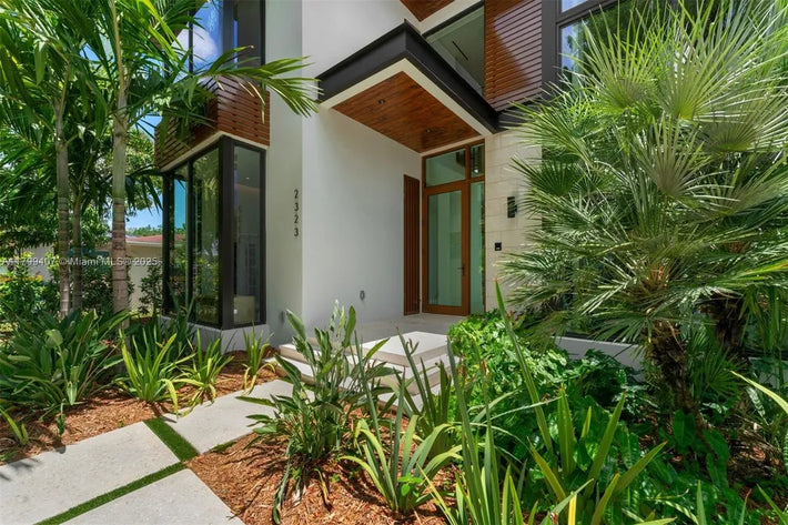 Native plants installed to create a sustainable and low-maintenance landscape in Miami